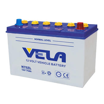 N70Z 12V 75Ah Auto Battery Rechargeable Battery