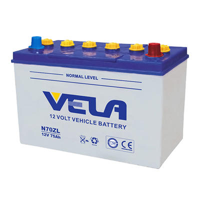N70Z 12V 75Ah Auto Battery Rechargeable Battery