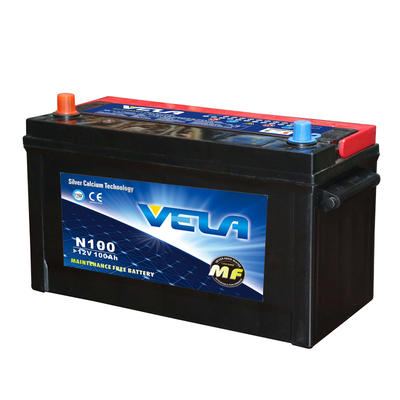 12V 100Ah maintenance free car battery N100L