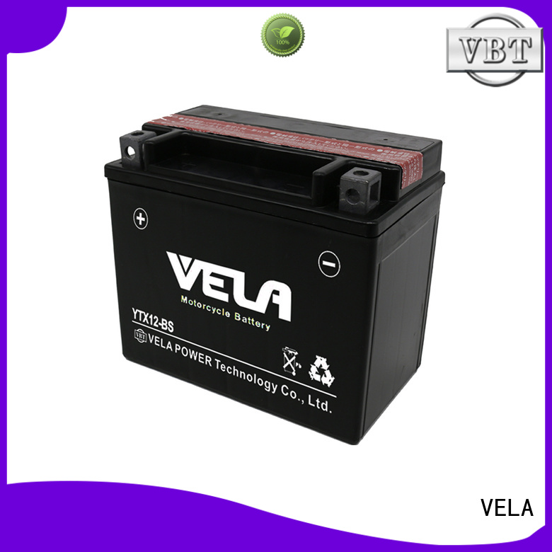 VELA dry cell motorcycle battery widely used for motorcyles