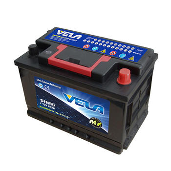 DIN80L12V80Ah Maintenance Free Car Battery