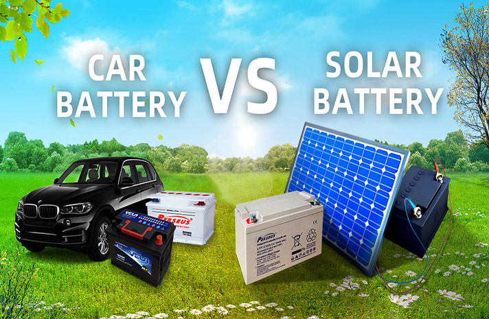 Difference Between a Normal Lead-Acid Car Battery and Solar Battery